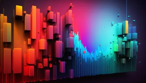 Abstract data background. UI UX Design Stock Illustration