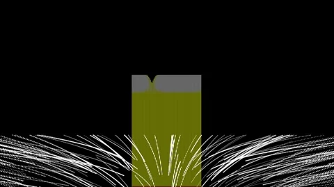 Abstract data bar chart rising with particle background. Stock Footage 342524884