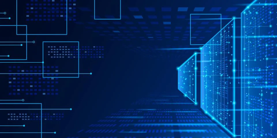 Abstract data center infrastructure design 스톡 일러스트