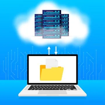 Abstract data center transport. Abstract vector background. Vector template Stock Illustration