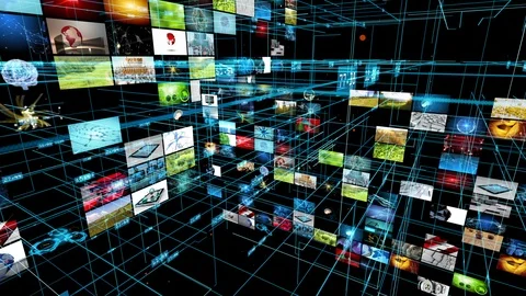 Abstract data, computer and technology theme Video stock 106677747