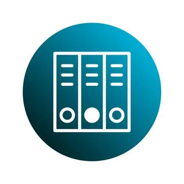 Abstract data file management icon, documents organization concept and pape.. Illustrazione stock