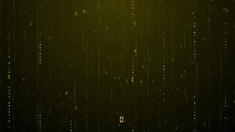 Abstract data flow background with digital stream of binary code elements Stock Footage 327625376