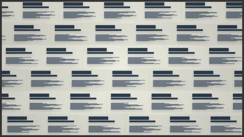 Abstract Data Flow Background - Geometric Lines and Bars Stock Footage 346659996