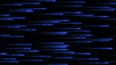 Abstract data flow moving horizontally digital stream transfer high speed Stock Footage 327511044