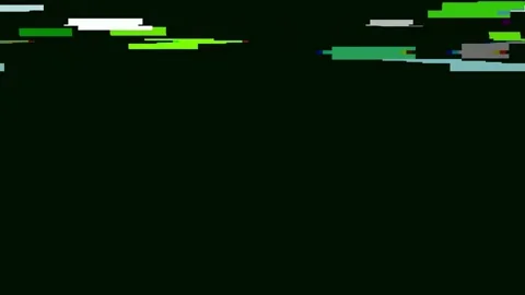 Abstract data flow network visualization on black screen background Stock Footage 342160408