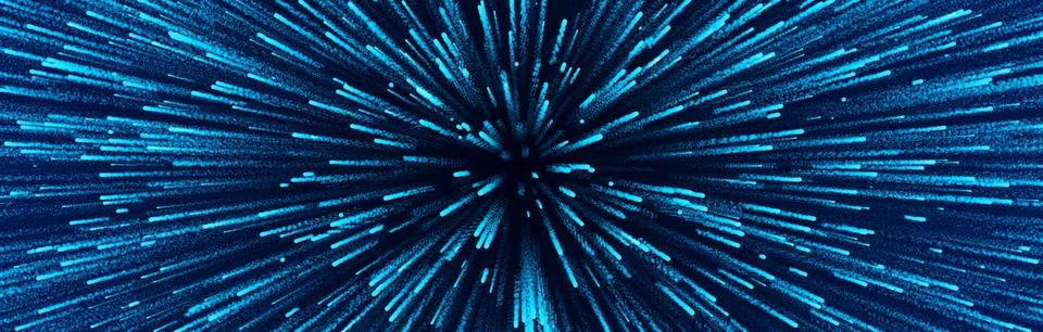 Abstract data flow space. Light rays. Explosion effect. Sci-fi Motion wallp.. Stock Illustration