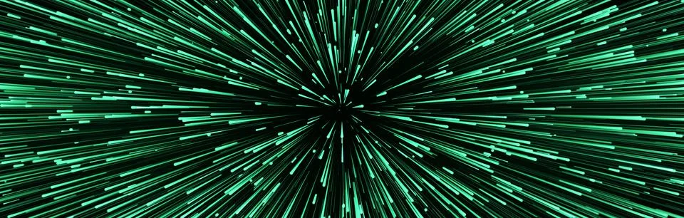 Abstract data flow space. Light rays. Explosion effect. Sci-fi Motion wallpap Stock Illustration