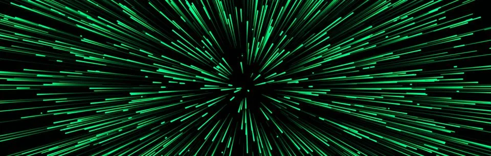 Abstract data flow space. Light rays. Explosion effect. Sci-fi Motion wallp.. Stock Illustration