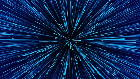 Abstract data flow space. Light rays. Explosion effect. Sci-fi Motion wallp.. Stock Illustration