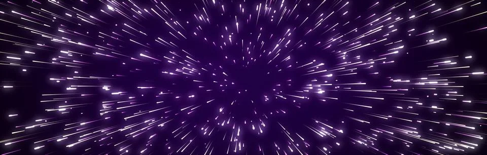 Abstract data flow space. Light rays. Explosion effect. Sci-fi Motion wallp.. Stock Illustration