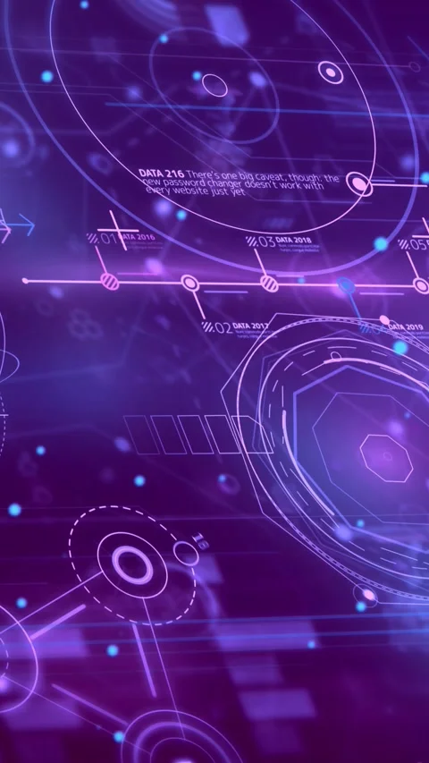 Abstract data flow in a virtual 3D space Stock Footage 249346553