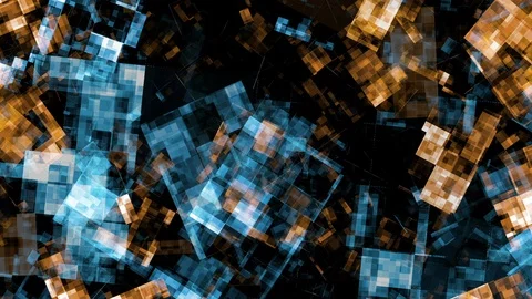 Abstract Data Forms Flicker, Shift and Pulse Stock Footage 104889047