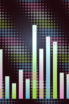 Abstract Data Growth Chart Background Stock Photos