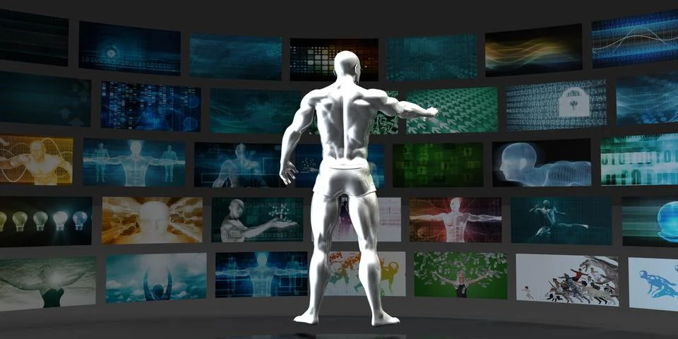 Abstract Data Stock Illustration