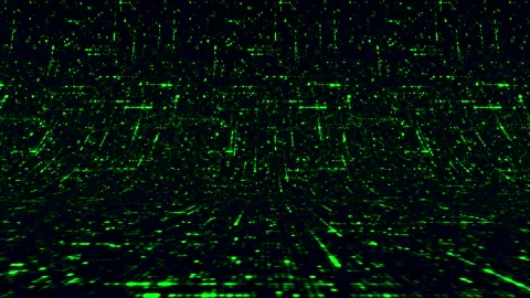 Abstract data moving in all directions creating a web of information bended Stock Footage 157203052