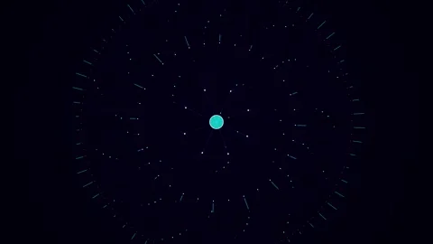 Abstract data network animation with glowing nodes Vídeo Stock 346470306
