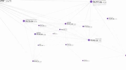 Abstract Data Network Background Defi Nodes Stock Footage 35473270