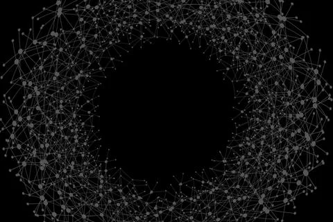 Abstract Data Network Connectivity Visualization Stock-Illustration
