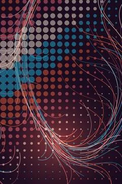 Abstract Data Network Lines Stock Photos
