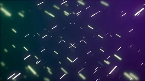 Abstract data particles moving in a cyberspace, leaving light trails and イラスト素材