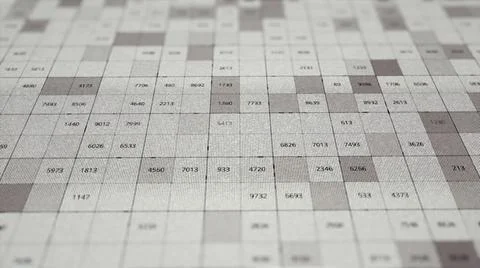 Abstract data processing over white and pink blinking squares. Animation Stock Illustration