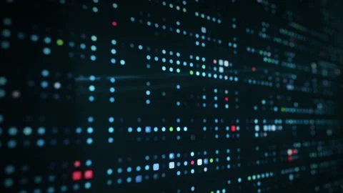 Abstract Data server processing information HD1080 Stock Footage 248052548