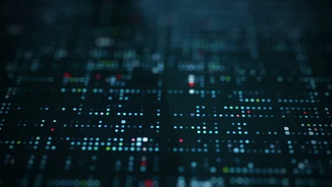 Abstract Data server processing information HD1080 Stock Footage 248052561
