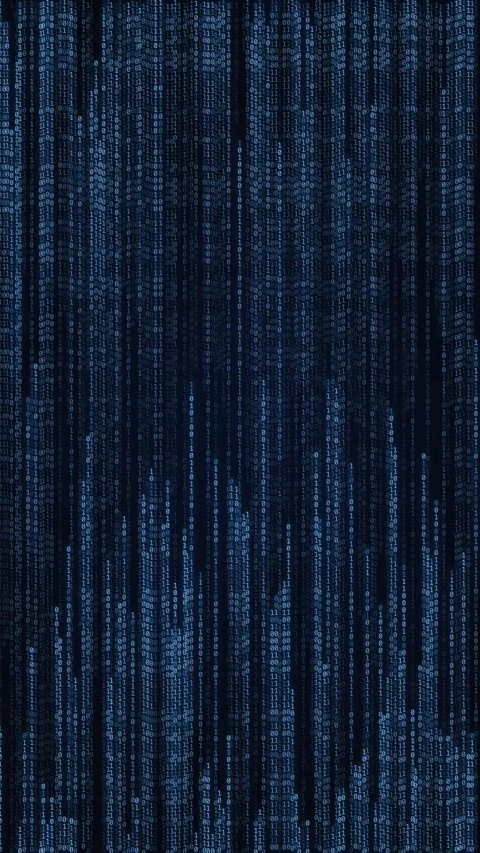 Abstract data streams cascade in a futuristic, digital display Stock Footage 327941903