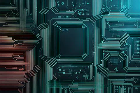 Abstract data technology background with a network grid and particles conne.. Stock Photos