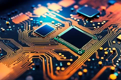 Abstract data technology background with a network grid and particles conne.. Stock Photos