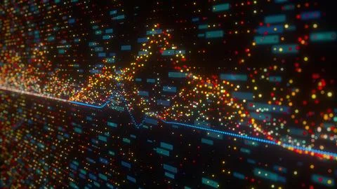 Abstract data technology Illustrazione stock