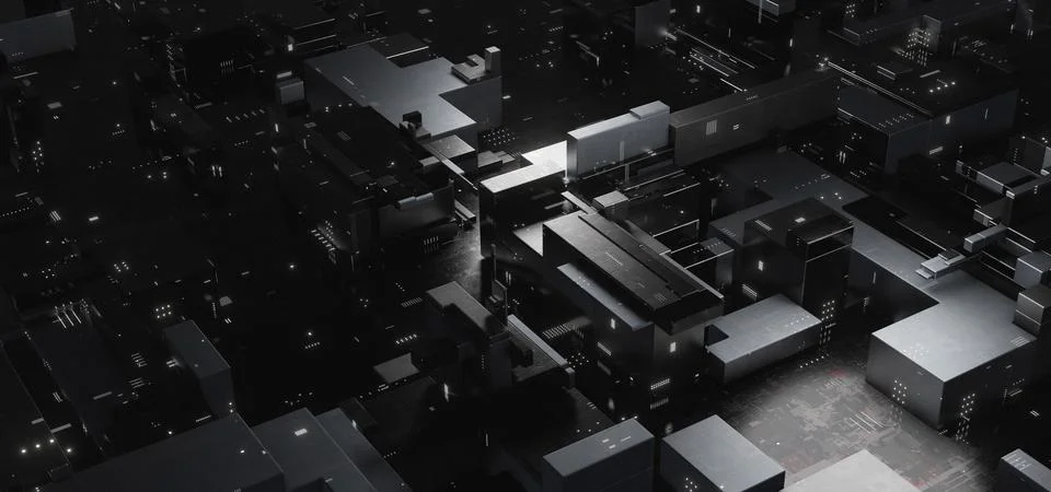 Abstract Data Technology Minimal Light Grey Colors Display Background 3D Rend イラスト素材