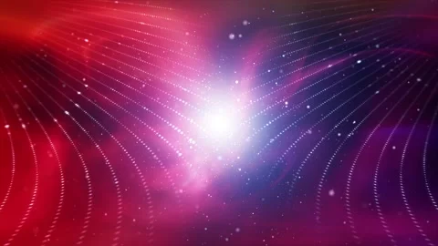 Abstract data transfer network on colourful loop background Stock Footage 340590227