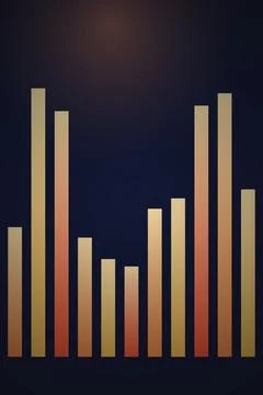 Abstract Data Visualization Bar Graph Stock Photos