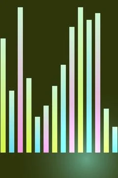 Abstract Data Visualization Bar Graph Stock Photos