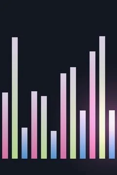 Abstract Data Visualization Bar Graph Stock Photos