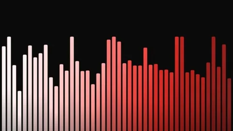 Abstract Data Visualization with Bars and Line Graph Stock Footage 331721998