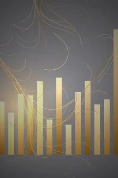Abstract Data Visualization Chart 库存插图