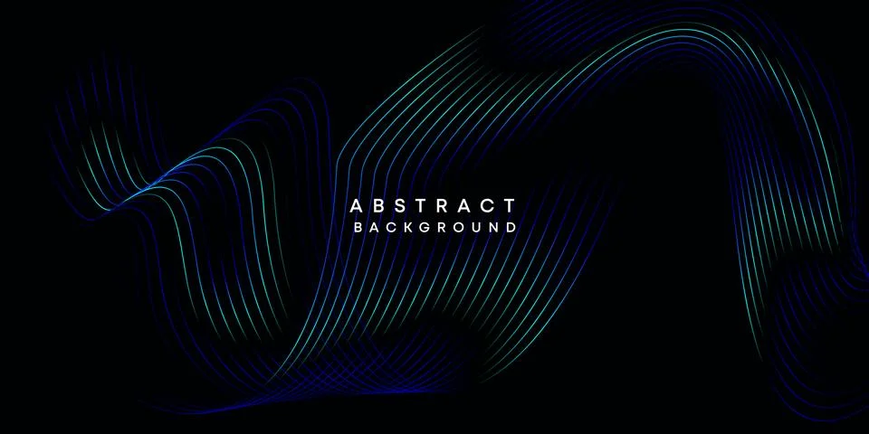 Abstract data visualization geometric dark blue orange green gradient background Illustrazione stock