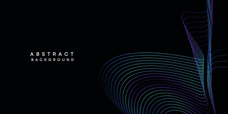 Abstract data visualization geometric dark blue orange green gradient background Stock Illustration