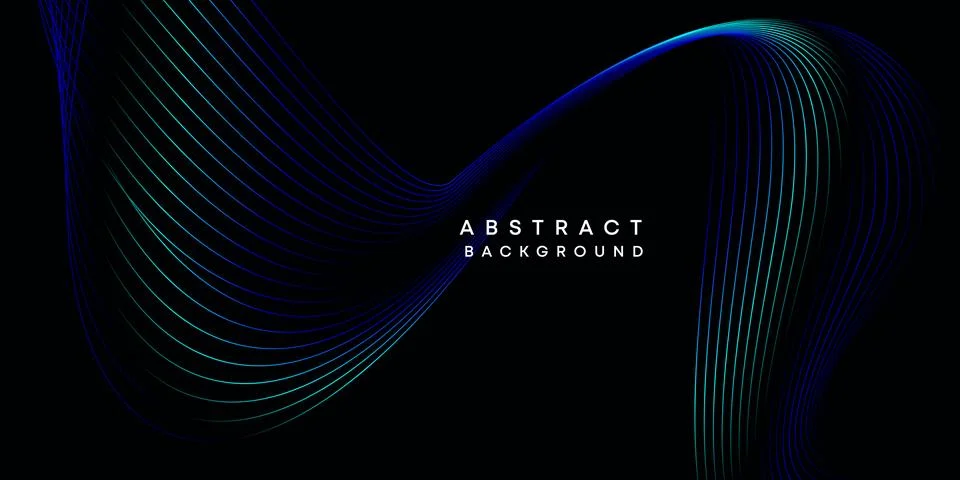 Abstract data visualization geometric dark blue orange green gradient background Stock Illustration