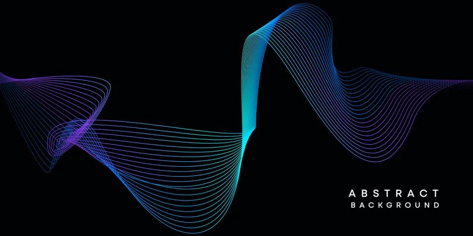 Abstract data visualization geometric dark blue orange green gradient background Illustrazione stock