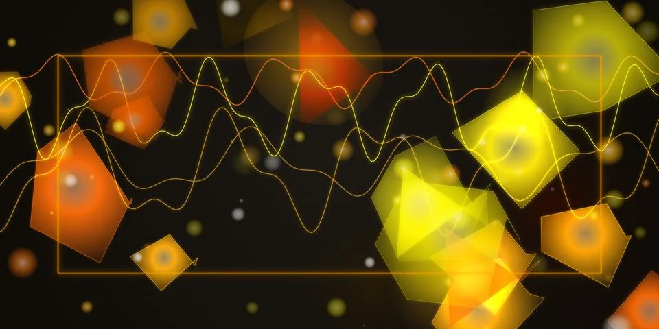 Abstract data visualization with geometric shapes Illustrazione stock