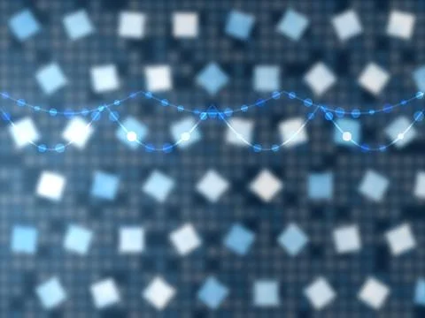Abstract Data Visualization with Geometric Shapes Stock Photos