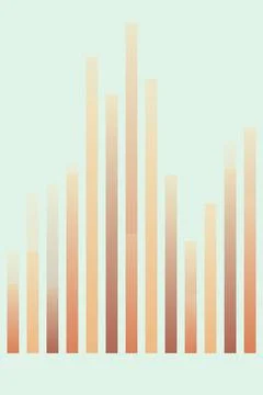 Abstract Data Visualization Gradient Bar Chart Stock Photos