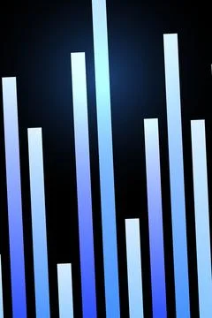 Abstract Data Visualization Gradient Bars Stock Illustration
