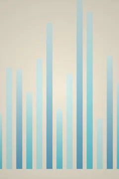 Abstract Data Visualization Gradient Bars Stock Photos