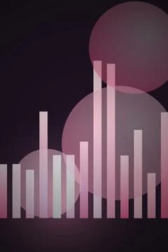 Abstract Data Visualization Gradient Circles Stock Illustration