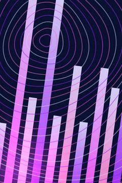 Abstract Data Visualization Gradient Stock Illustration